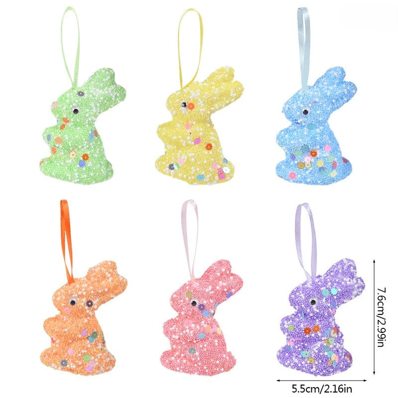 Eggcellently Hand-Crafted Foam Easter Ornaments - 6/10/12/24 Piece Decoration Sets