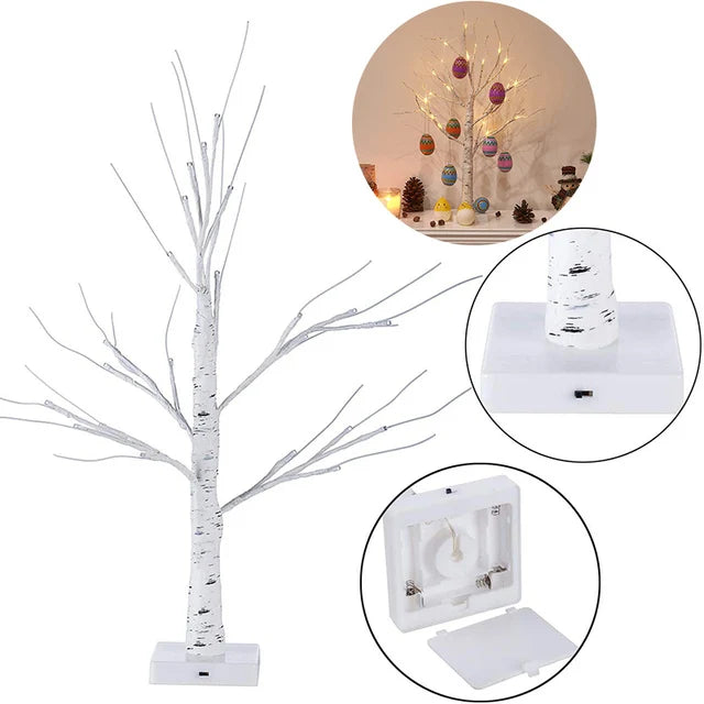 Eggcellent Easter LED Tree - 60cm Tall - Battery Operated
