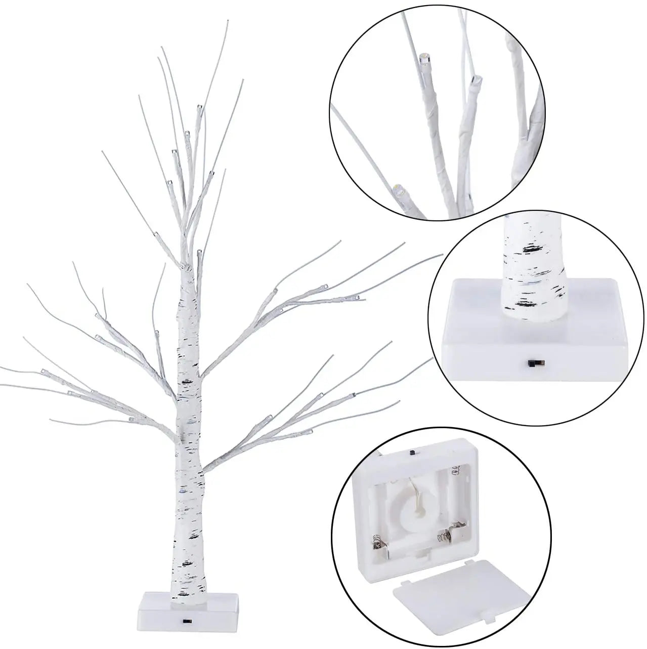Eggcellent Easter LED Tree - 60cm Tall - Battery Operated