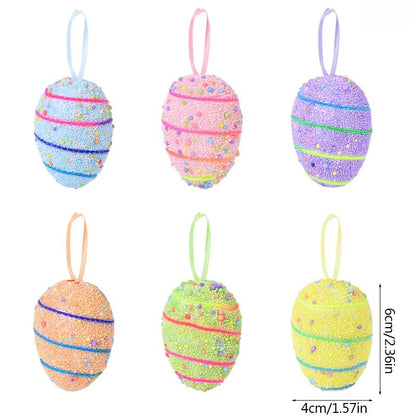 Eggcellently Hand-Crafted Foam Easter Ornaments - 6/10/12/24 Piece Decoration Sets
