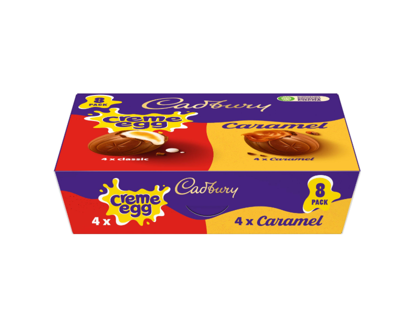 Cadbury's Creme Eggs & Caramel Eggs - Boxes of 8 or 48