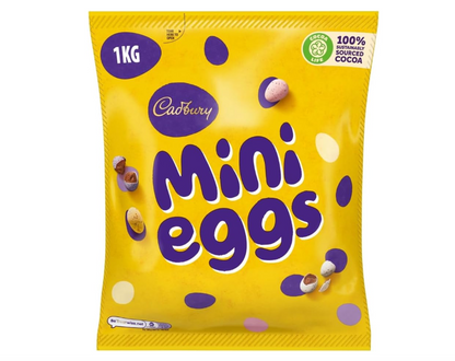 Cadbury's Milk Chocolate Mini Eggs - 1 Kg (Pack of 1)