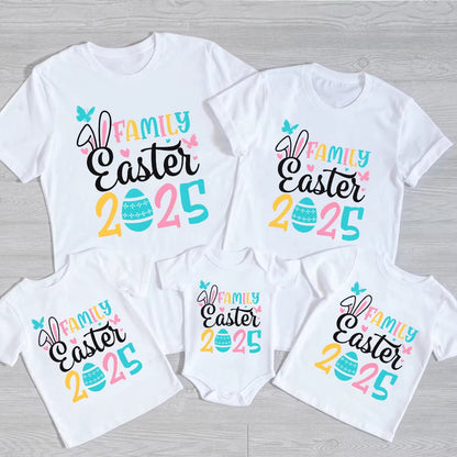 Eggcellent 'Family Easter 2025' Family Matching Vest / T-Shirt (Baby, Kids & Adult Sizes)