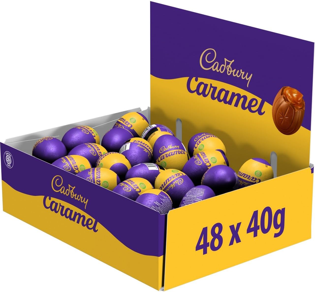 Cadbury's Creme Eggs & Caramel Eggs - Boxes of 8 or 48