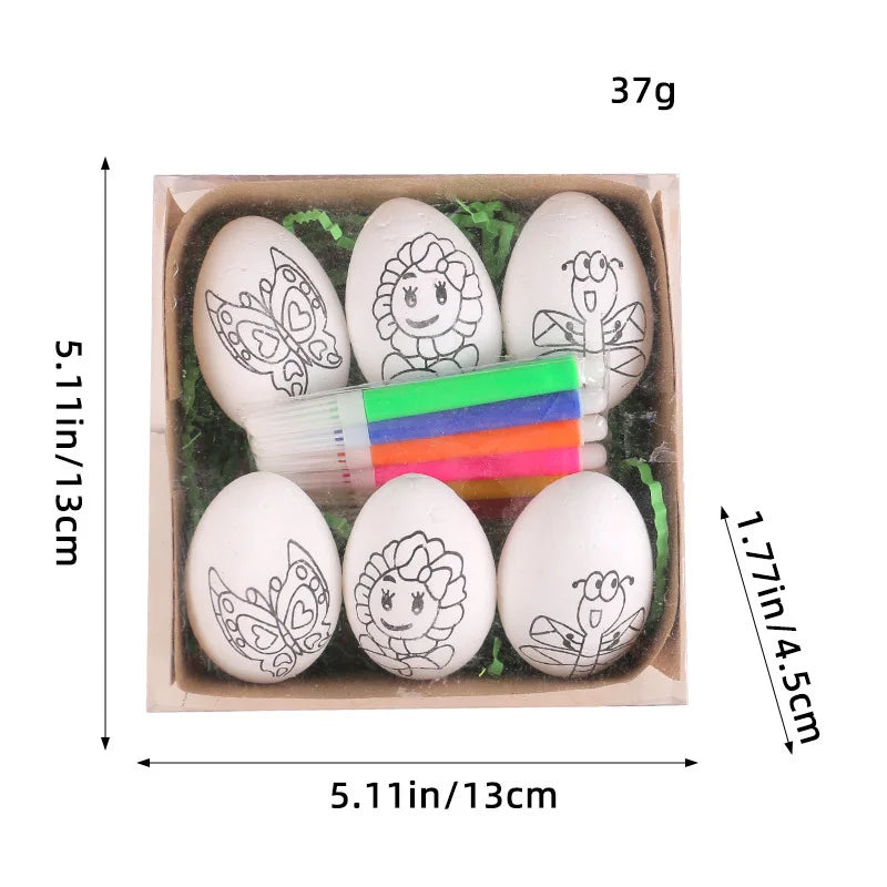 Eggcellent Children Egg Painting DIY - Pack of 6 