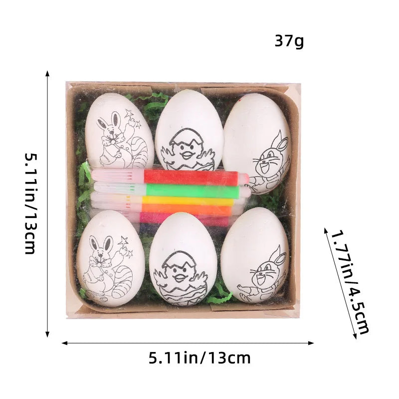 Eggcellent Children Egg Painting DIY - Pack of 6 