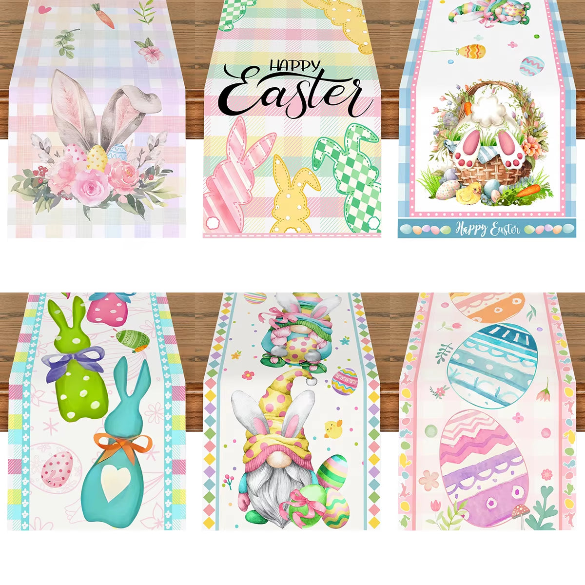 Eggcellent Easter Table Cloths - Bunny Rabbits / Eggs - 180x35cm 