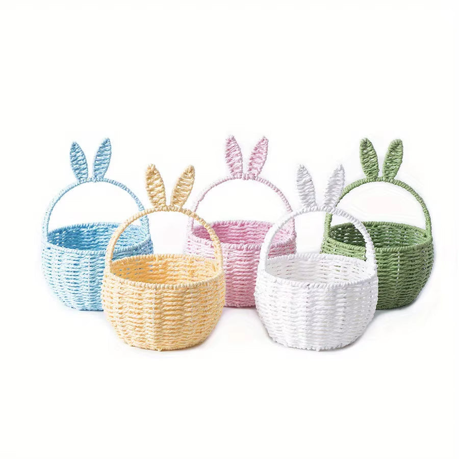 Eggcellent Large Woven Bunny Ear Basket (5 Colours)